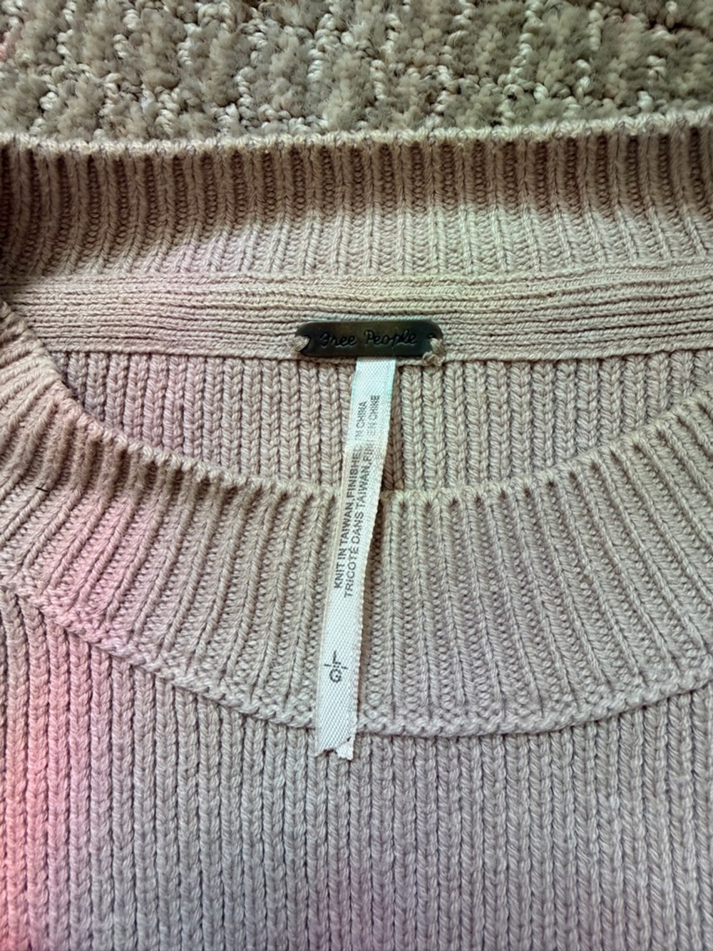 Free People Easy Street Colorblock Crewneck Sweater large - Picture 5 of 6